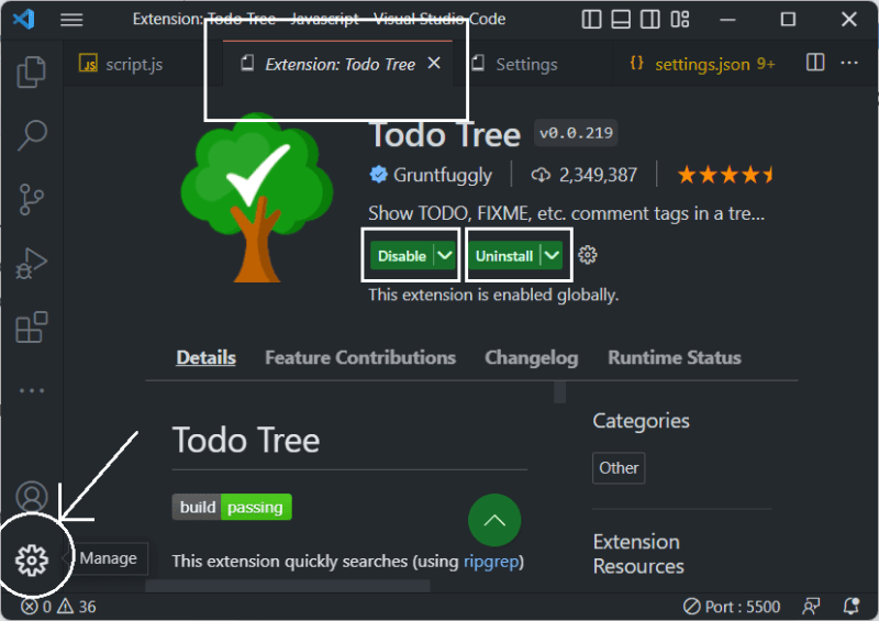 Todo Tree